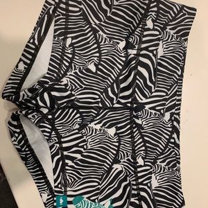 Zebra boots shorts